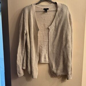 Gap Women’s Open Front Knit Light Beige Cardigan Sweater Size Medium